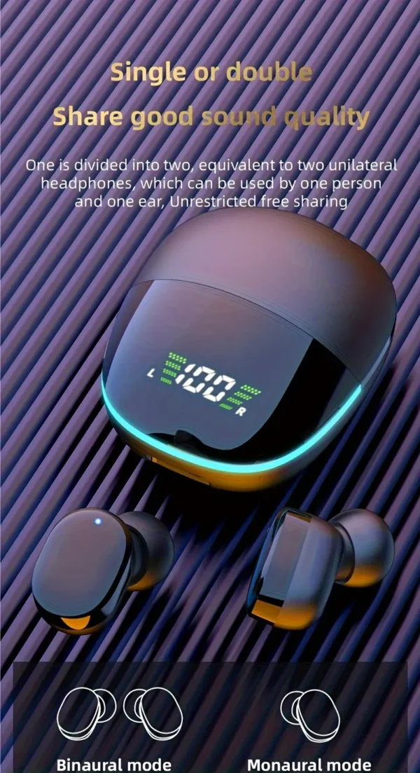 Wireless Earbuds with LED Display - Image 8