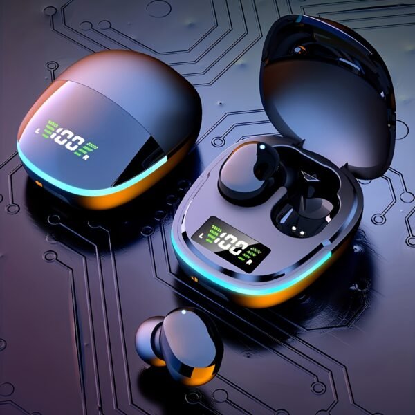 Wireless Earbuds with LED Display