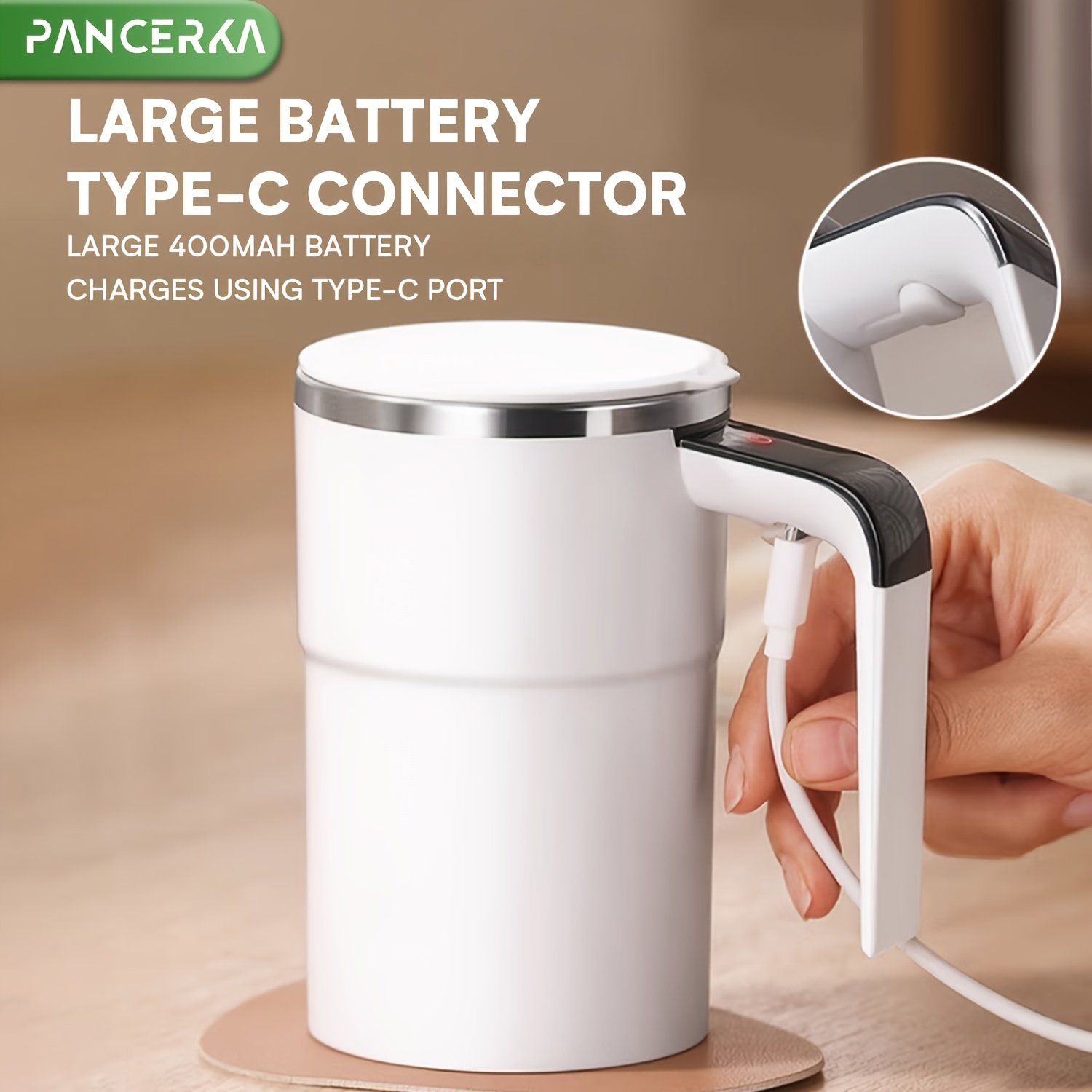 Rechargeable Self-Stirring Coffee Mug - Image 6