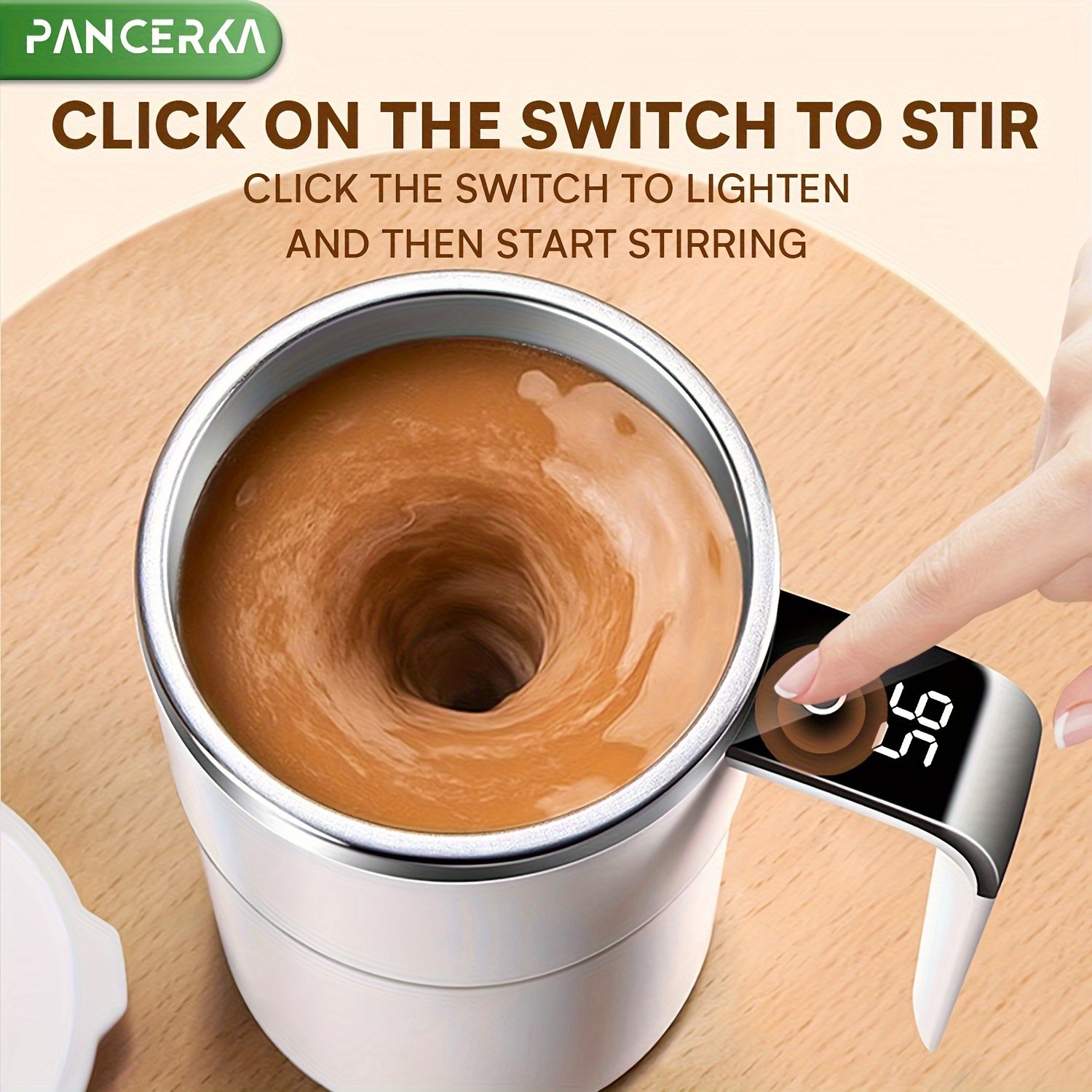 Rechargeable Self-Stirring Coffee Mug